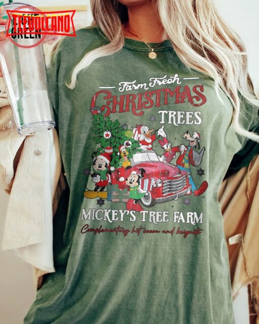 Retro Disney Farm Fresh Shirt, Mickey’s Tree Farm, Mickey And Friends Shirt