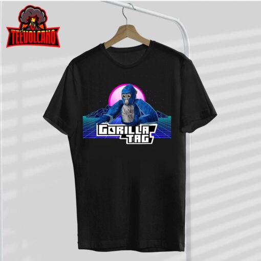 Retro Gorilla Shirt Monkey Tag Gorilla VR Gamer Gifts T-Shirt