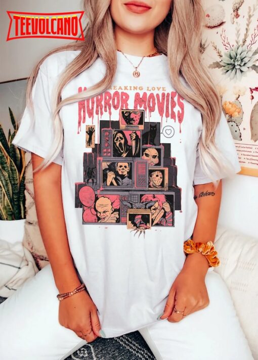 Retro Horror Movies Shirt, Vintage 90s Halloween Movies Sweatshirt