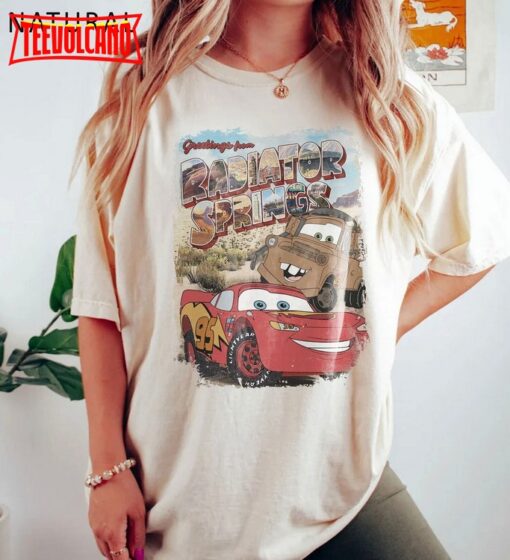 Retro Lightning Mcqueen Piston Cup Shirt, Disney Cars Shirt