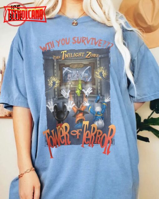 Retro Mickey And Friends The Twilight Zone Tower Of Terror Shirt