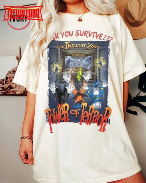 Retro Mickey And Friends The Twilight Zone Tower Of Terror Shirt