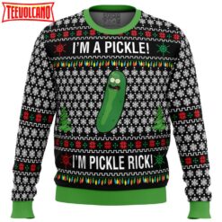 Rick and Morty Pickle Rick Ugly Christmas Sweater