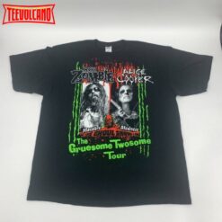 Rob Zombie Alice Cooper The Gruesome Twosome Tour Double Side Shirt