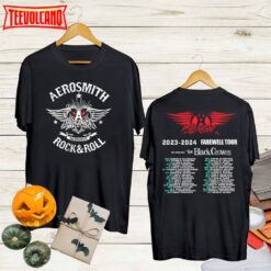 Rock N Roll Aerosmith 2023 Tour Peace Out Farewell Double Side Shirt