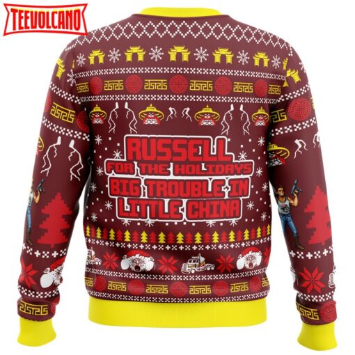 Russell for the Holidays Big Trouble in Little China Ugly Christmas Sweater