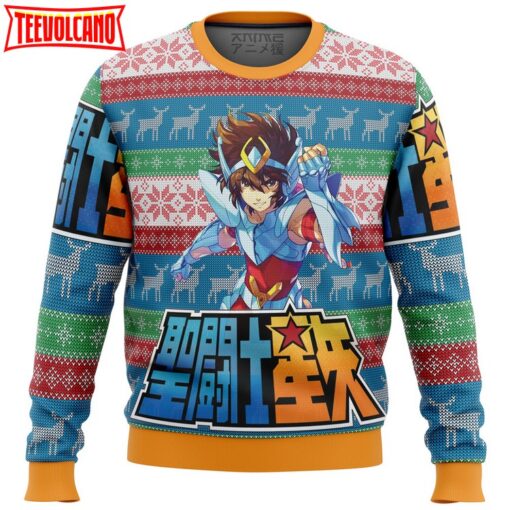 Saint Seiya Alt Ugly Christmas Sweater