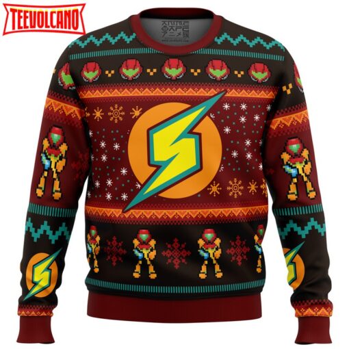 Samus Metroid Ugly Christmas Sweater