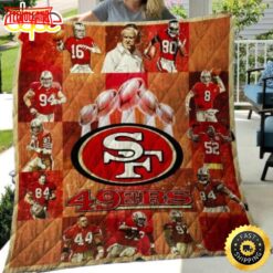 San Francisco 49ers Football Christmas Blanket