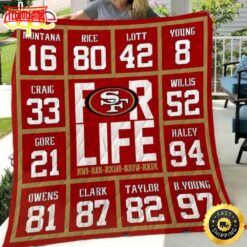 San Francisco 49ers For Life  Football Christmas Blanket