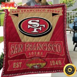 San Francisco 49Ers Sf49 EST 1946  Football Christmas Blanket