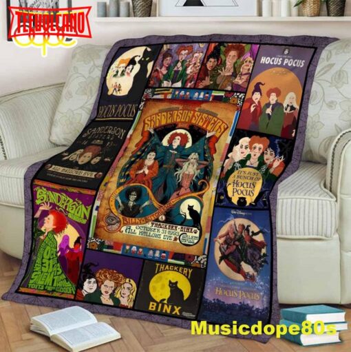 Sanderson Sisters Halloween Hocus Pocus Blanket