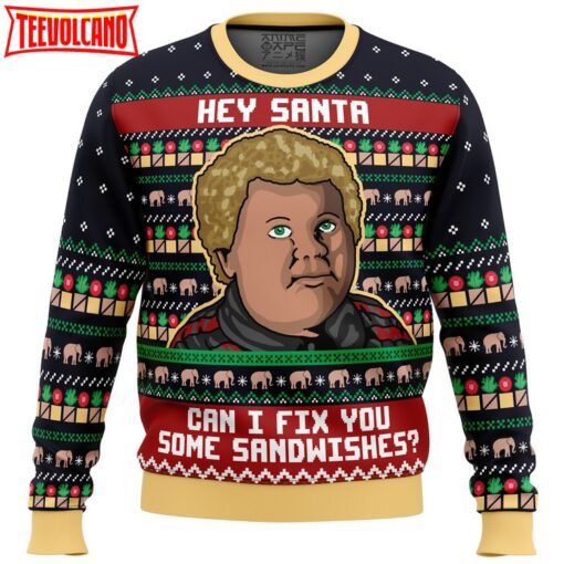 Sandwiches for Santa Bad Santa Ugly Christmas Sweater