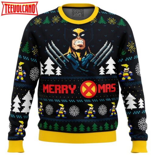 Santa Claws Wolverine Marvel Ugly Christmas Sweater