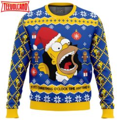 Santa Homer The Simpsons Ugly Christmas Sweater