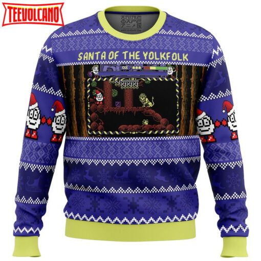 Santa of the Yolkfolk A Dizzy Prince of the Yolkfolk Ugly Christmas Sweater