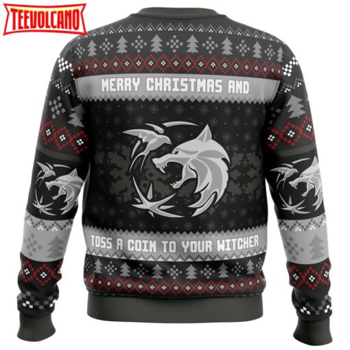 Santa Witcher The Witcher Ugly Christmas Sweater