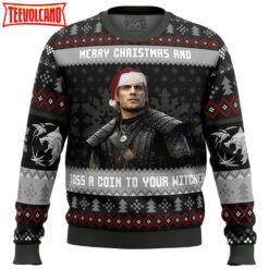 Santa Witcher The Witcher Ugly Christmas Sweater