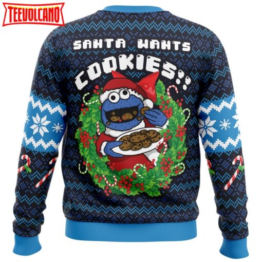 Santa’s Cookies Cookie Monster Ugly Christmas Sweater