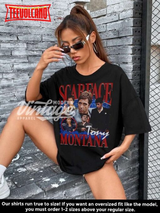 Scarface Tony Montana Shirt, Movie shirt, Classic 90s Graphic T Shirt