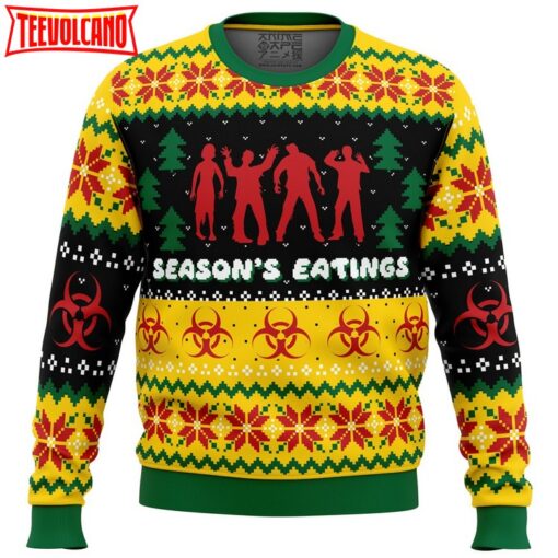 Season’s Eatings Zombie Ugly Christmas Sweater