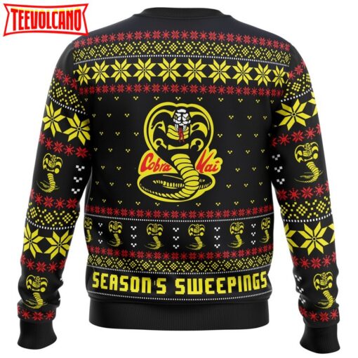 Season’s Sweepings Cobra Kai Karate Kid Ugly Christmas Sweater