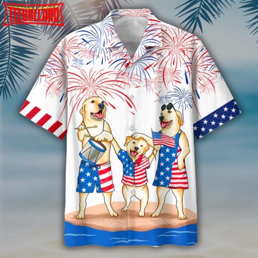 Shih Tzu Hawaiian Shirts For Independence Day, Dog Hawaii Aloha Beach Shirts For Him Her