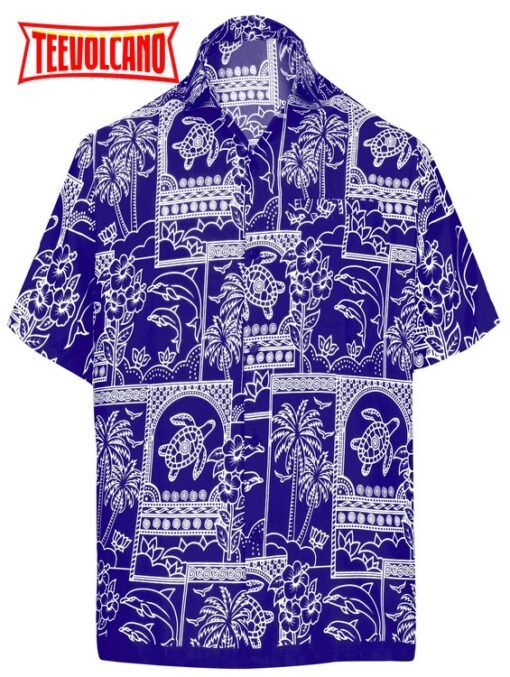 Shirt Casual Button Down Short Sleeve Beach Shirt Men Aloha