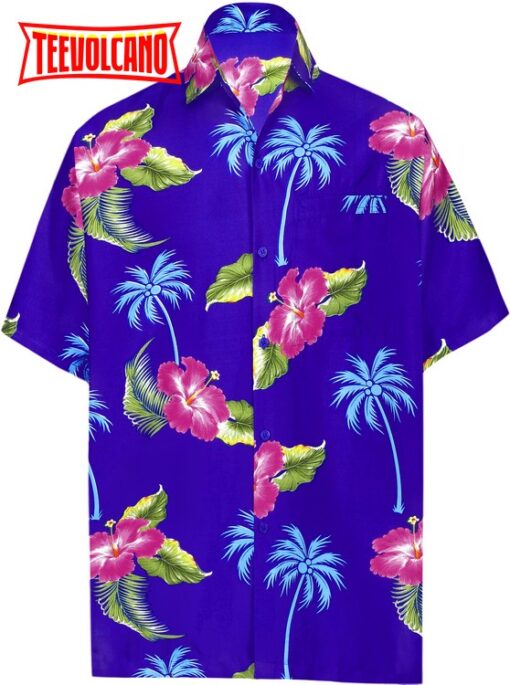 Shirt Casual Button Down Short Sleeve Beach Shirt Men Aloha Pocket Hawaii summner shirt