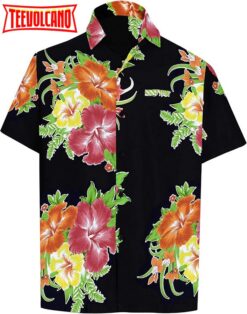 Shirt Casual Button Down Short Sleeve Beach Shirt Men Aloha Pocket