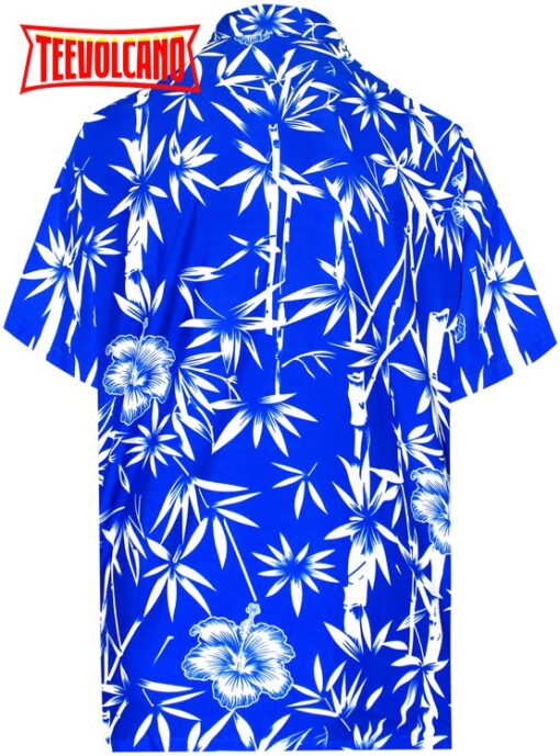 Shirt Casual Button Down Short Sleeve Beach Shirt Men Aloha Pocket