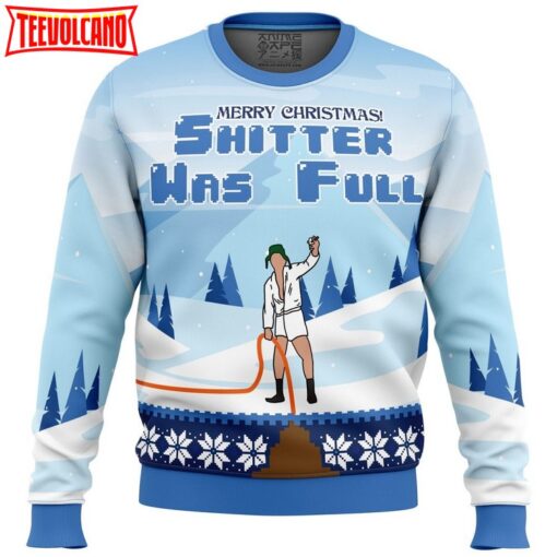 Shitter was Full National Lampoon’s Christmas Vacation Ugly Christmas Sweater