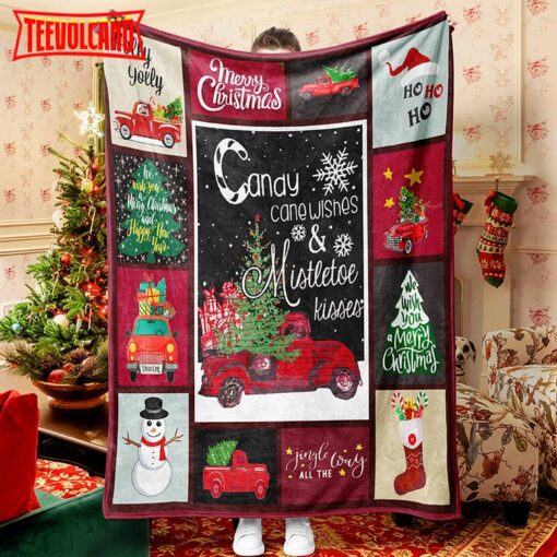 Silver White Christmas Tree 2022 Christmas Blanket