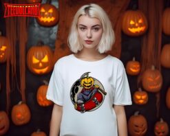 Skater Jack O Lantern Shirt, Halloween Pumpkin Shirt, Spooky Season Shirt