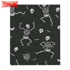 Skeleton Halloween Blanket, Simple Texture, Soft Blanket, Halloween Gift, Halloween Decor