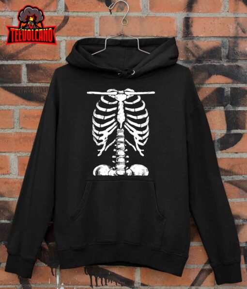 Skeleton Rib Cage Gifts Men Women Halloween Costume T-Shirt