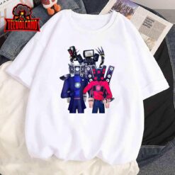 Skibidi Toilet, Camera man , Speaker man , TV man Kawaii T-Shirt