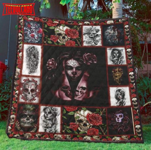 Skull 3D Customized Quilt Blanket