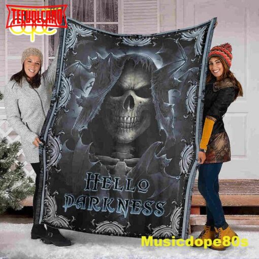 Skull Death Halloween Sofa Fleece Throw Blanket  Halloween Gifts