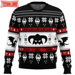 Skyrim Fusrodah Ugly Christmas Sweater