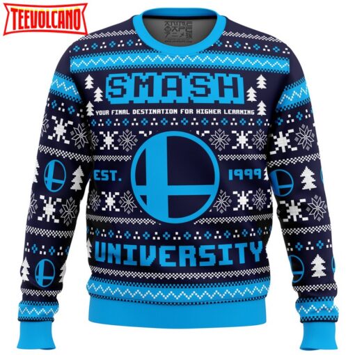 Smash University Super Smash Bros Ugly Christmas Sweater