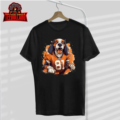 Smokey Coonhound Dog Tennessee Orange Football Game Day T-Shirt