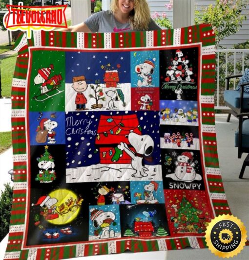 Snoopy And Charlie Brown Christmas The Peanuts Movie Snoopy Dog Blanket