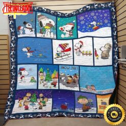 Snoopy Enjoys The Winter The Peanuts Movie Snoopy Dog Blanket