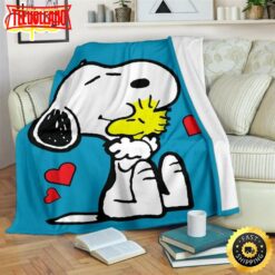 Snoopy Hug Woodstock Fleece The Peanuts Movie Snoopy Dog Blanket