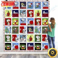 Snoopy Merry Christmas Snoopy Blanket Christmas