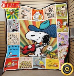 Snoopy With Music The Peanuts Movie Snoopy Dog Blanket