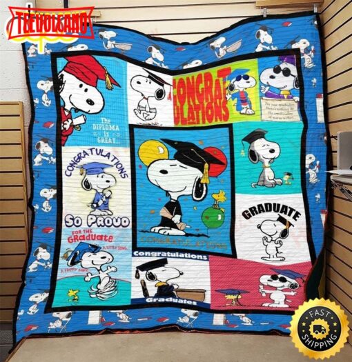 Snoopy’S Graduation The Peanuts Movie Snoopy Dog Blanket