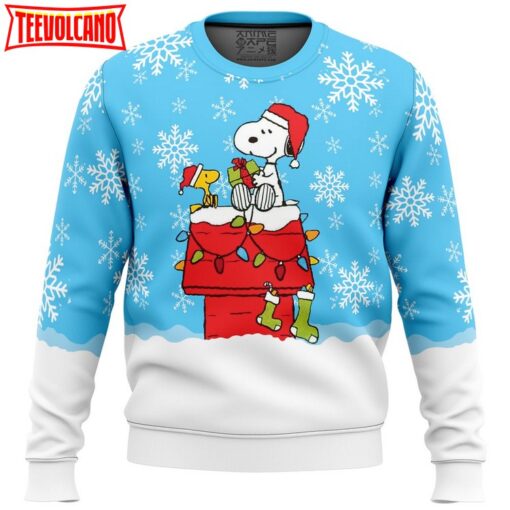 Snowy Christmas Snoopy Ugly Christmas Sweater