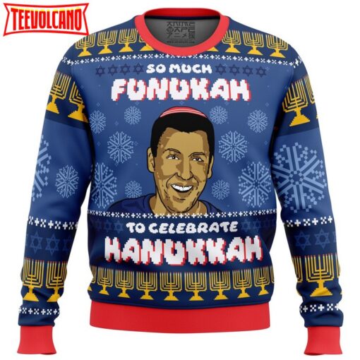 So Much Funukah Adam Sandler Ugly Christmas Sweater